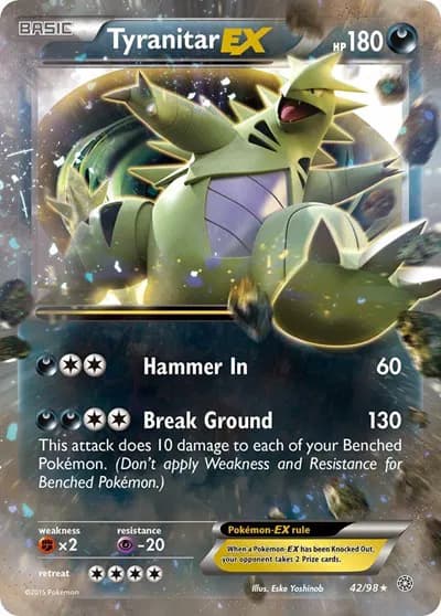Tyranitar EX  Pokemon card