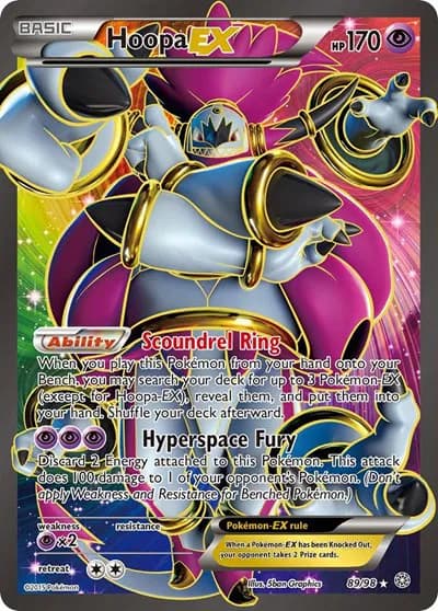 Hoopa EX (89 Full Art) Pokemon card