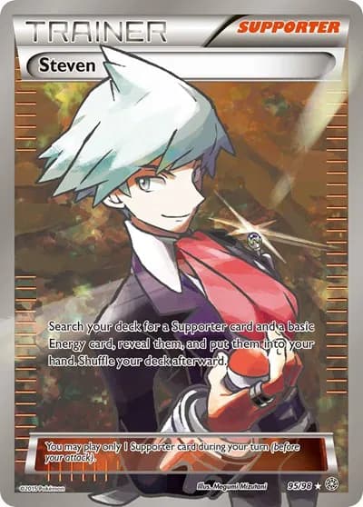 Steven (Full Art)  Pokemon card