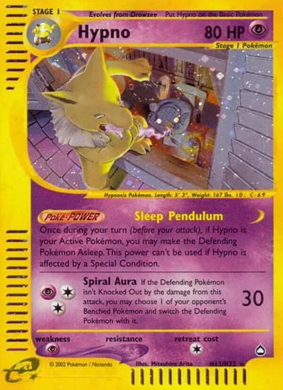 Hypno (H12)  Pokemon card