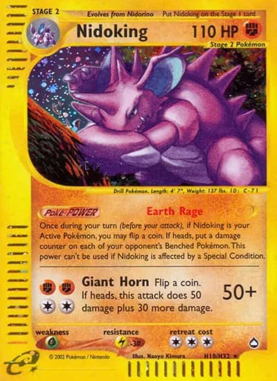 Nidoking (H18)  Pokemon card