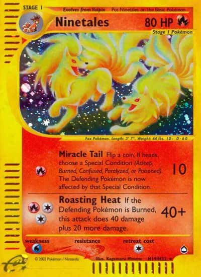 Ninetales (H19)  Pokemon card