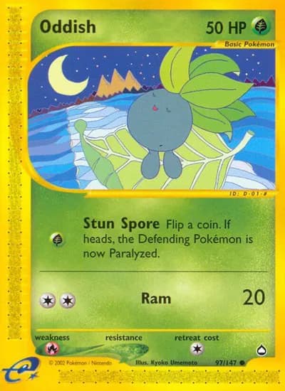 Oddish  Pokemon card