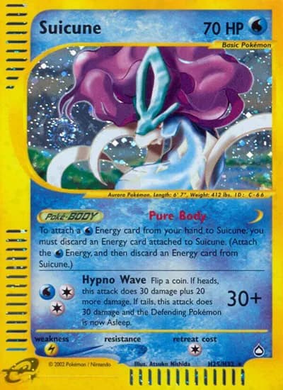 Suicune (H25)  Pokemon card