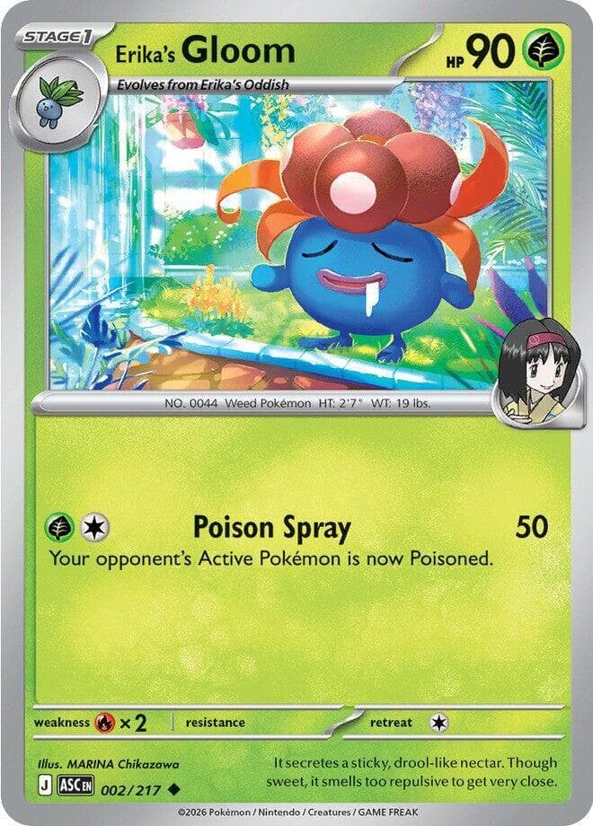 Erika's Gloom  Pokemon card