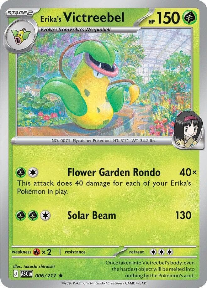 Erika's Victreebel  Pokemon card