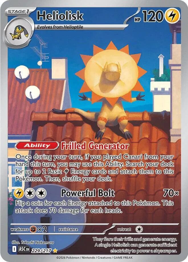 Heliolisk Pokemon card