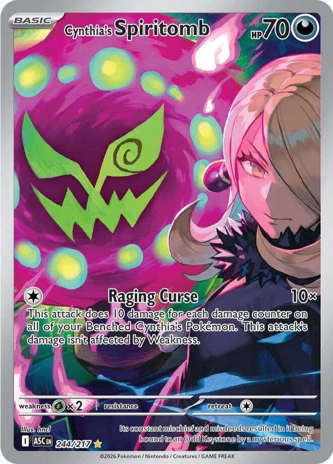 Cynthia's Spiritomb  Pokemon card