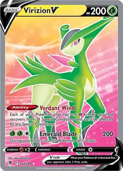 Virizion V (Full Art) Pokemon card