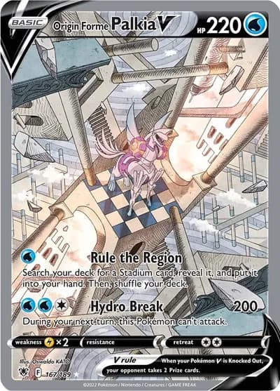 Origin Forme Palkia V (Alternate Full Art)  Pokemon card