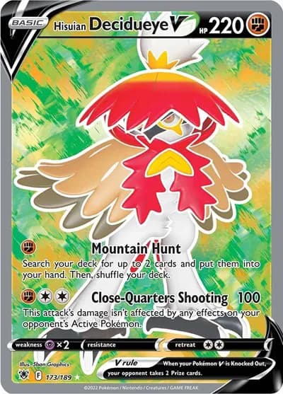 Hisuian Decidueye V (Full Art)  Pokemon card