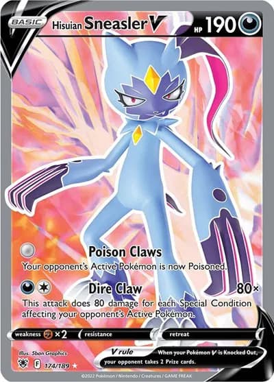 Hisuian Sneasler V (Full Art)  Pokemon card