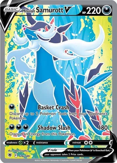 Hisuian Samurott V (Full Art)  Pokemon card