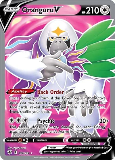 Oranguru V (Full Art) Pokemon card