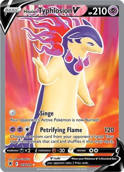 Hisuian Typhlosion V (Full Art)  Pokemon card