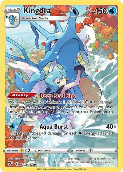 Kingdra Pokemon card