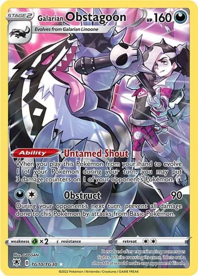 Galarian Obstagoon  Pokemon card