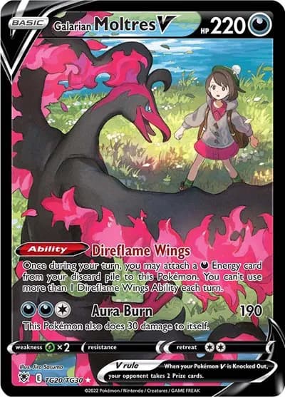 Galarian Moltres V  Pokemon card