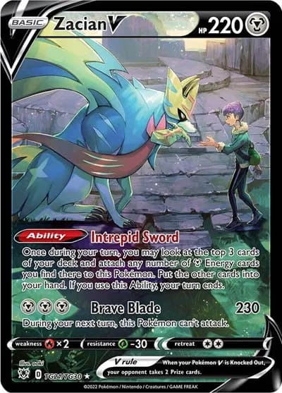 Zacian V  Pokemon card