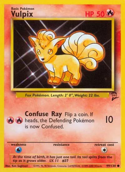 Vulpix  Pokemon card