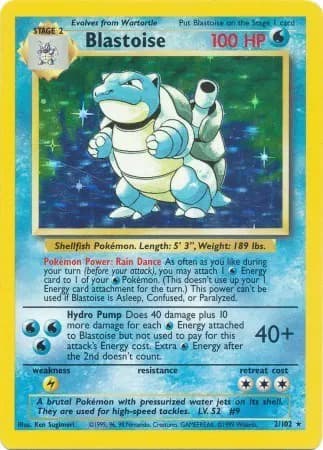 Blastoise  Pokemon card
