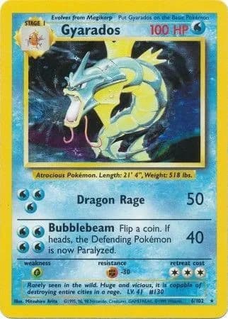 Gyarados Pokemon card