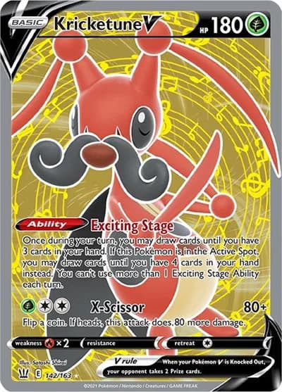 Kricketune V (Full Art)  Pokemon card