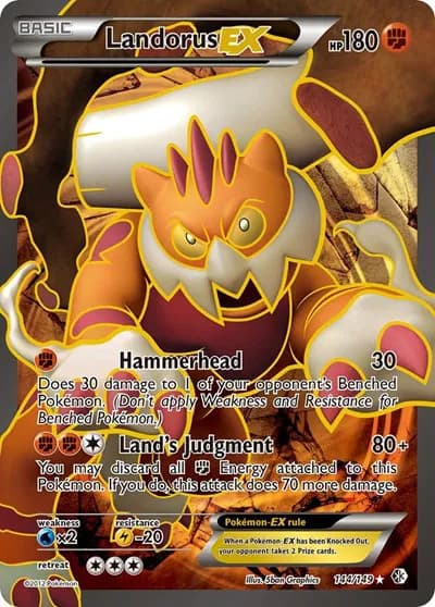 Landorus EX (144 Full Art)  Pokemon card