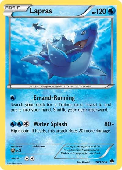 Lapras  Pokemon card
