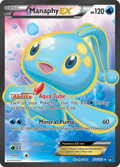 Manaphy EX (Full Art) Pokemon card