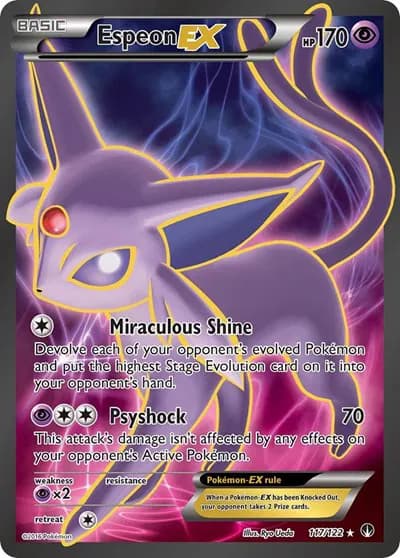 Espeon EX (Full Art) Pokemon card