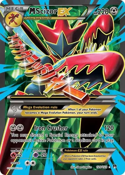 M Scizor EX (Full Art)  Pokemon card