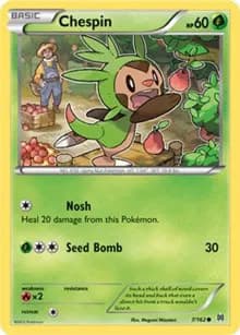 Chespin  Pokemon card