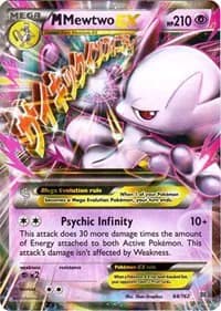 M Mewtwo EX (64) Pokemon card