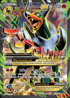 M Houndoom EX (Full Art)  Pokemon card