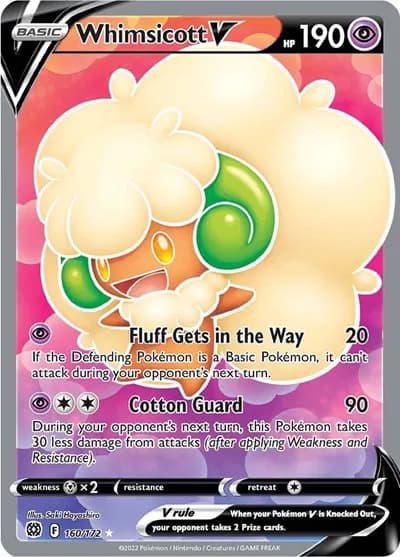 Whimsicott V (Full Art)  Pokemon card