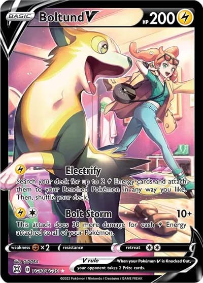 Boltund V  Pokemon card