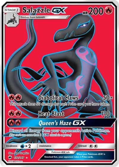 Salazzle GX (Full Art)  Pokemon card