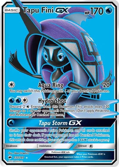 Tapu Fini GX (Full Art)  Pokemon card