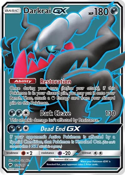 Darkrai GX (Full Art)  Pokemon card