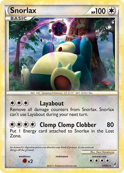 Snorlax  Pokemon card