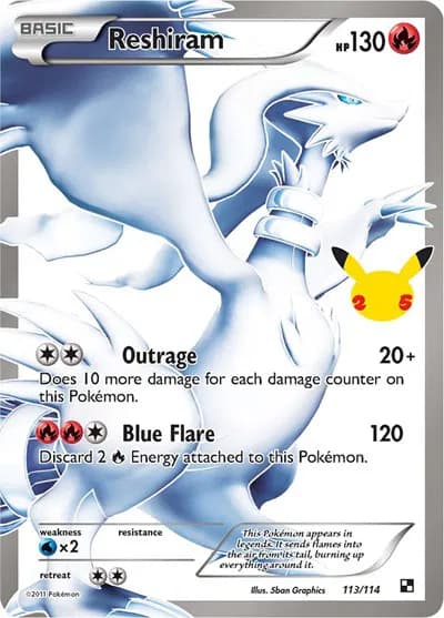 Reshiram  Pokemon card