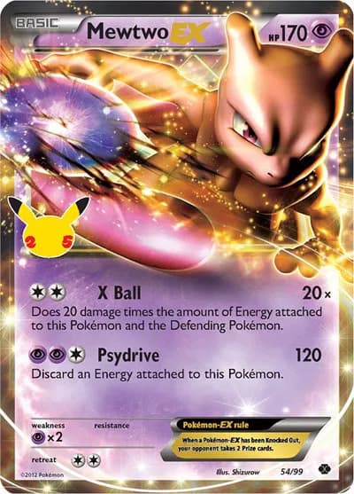 Mewtwo EX  Pokemon card