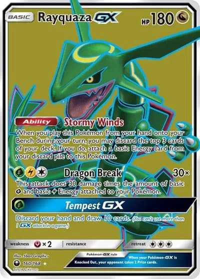 Rayquaza GX (Full Art)  Pokemon card