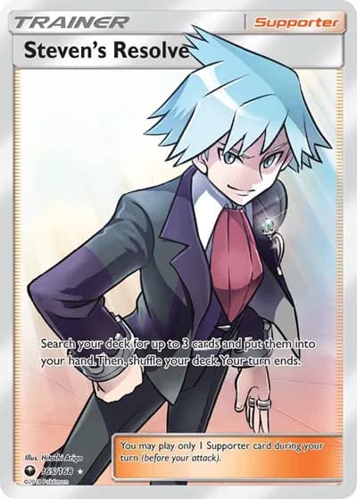 Steven's Resolve (Full Art)  Pokemon card
