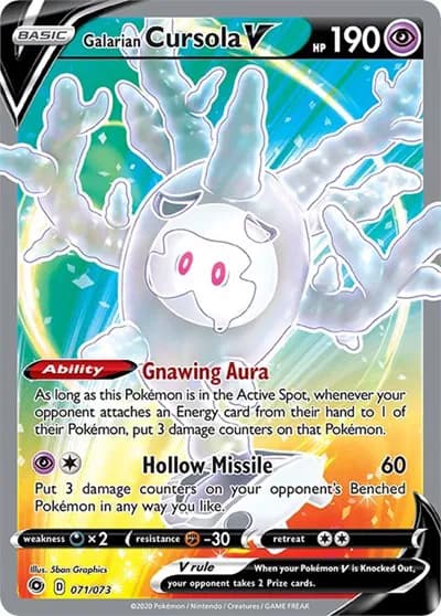 Galarian Cursola V (Full Art)  Pokemon card
