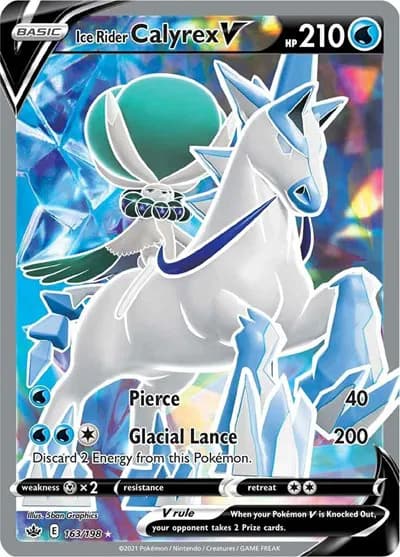 Ice Rider Calyrex V (Full Art)  Pokemon card