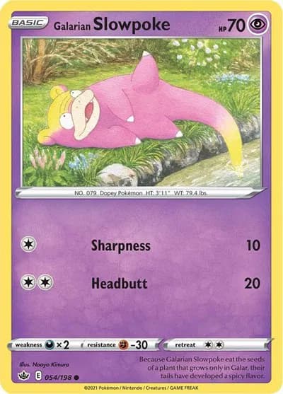 Galarian Slowpoke  Pokemon card