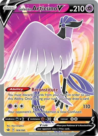Galarian Articuno V (Full Art)  Pokemon card