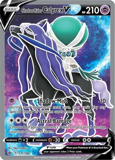 Shadow Rider Calyrex V (Full Art)  Pokemon card